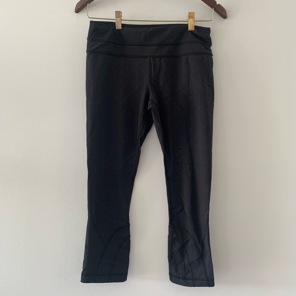 Lululemon run inspire crops 6 herringbone